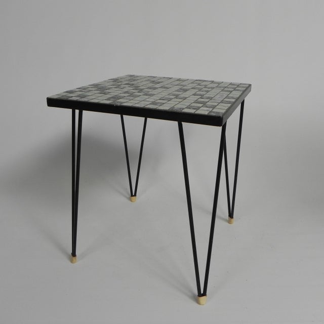 Side Table with Mini Tiles, 1950s For Sale - Image 12 of 12