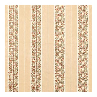 Sanderson Pergola Embroidery Fabric in High Tea For Sale