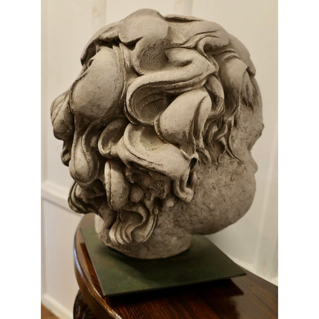 Philippe Seené, Large Bust of a Child, 2004, Clay on Bronze Base For Sale - Image 3 of 10