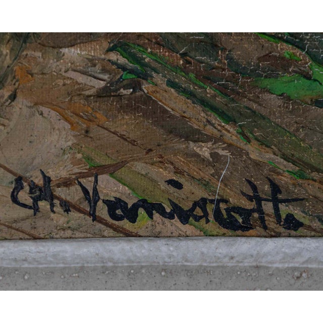 Mid 20th Century Vaniscotte, Northern Coastal View, Oil on Canvas For Sale In Atlanta - Image 6 of 11