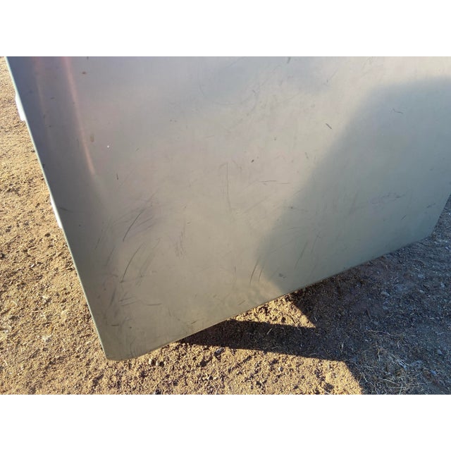 Mid-Century Modern 1960s Vintage Mid Century Modern Metal Tanker Desk by General Fireproofing For Sale - Image 3 of 12