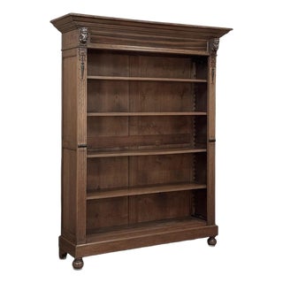 19th Century Dutch Renaissance Revival Oak Open Bookcase For Sale