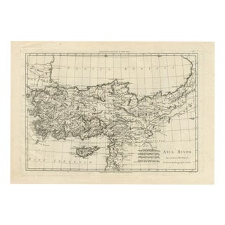 AEG, Map of Turkey, Asia Minor and the Ottoman Levant, 1780 For Sale