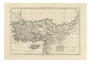 AEG, Map of Turkey, Asia Minor and the Ottoman Levant, 1780