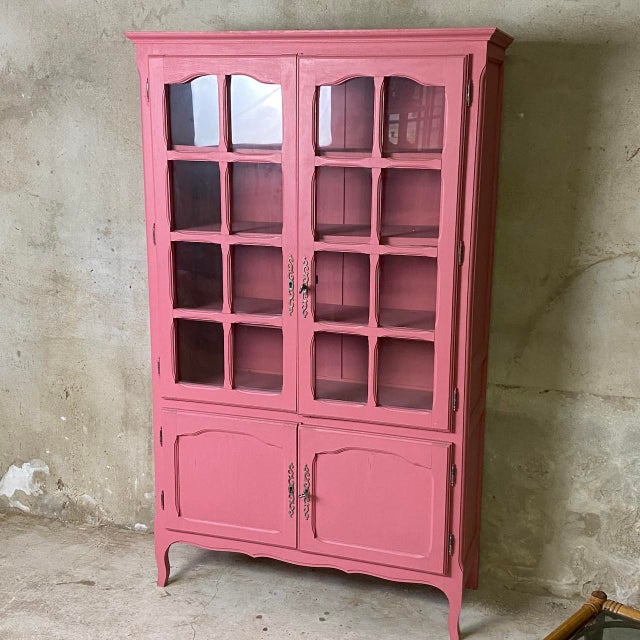 Pink Vintage Parisian Shop Window, 1970s For Sale - Image 8 of 8