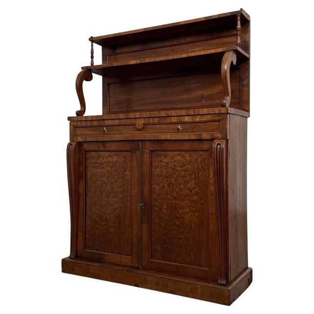 Antique Early 19th Century English Regency Mahogany Chiffonier For Sale - Image 6 of 13