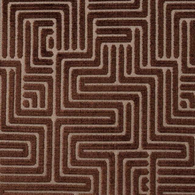 Schumacher SAMPLE - Schumacher Lisboa Velvet Fabric In Bronze For Sale - Image 4 of 4