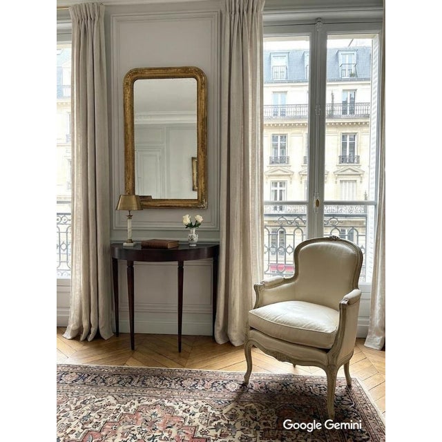 This 1930s Italian console table features an elegant half-moon shape, typical of the Art Deco period. Crafted from dark...