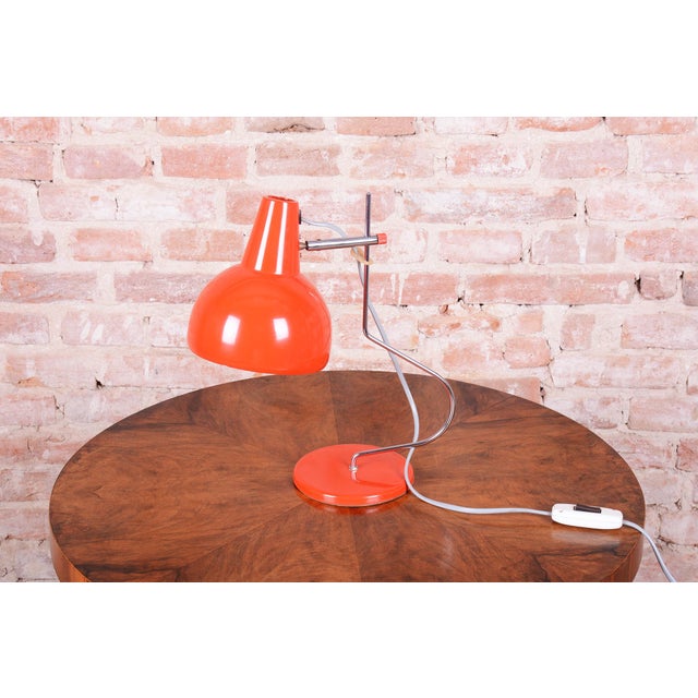 Mid-Century Modern Table Lamp in Chrome by J. Hůrka for Lidokov, Czech, 1960s For Sale - Image 6 of 11