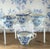 Vintage Blue Onion Teacups (Blue Fjord, Blue Nordic Patterns From Wood & Sons, Meakin) English Blue and White - Set of Four: For Sale - Image 13 of 14