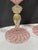 Glass Set of 2 Zanfirico Salviati Murano Style Pink Ribbon Glass Gold Dust Wine Glasses For Sale - Image 7 of 7