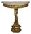 Italian Giltwood Demi-Lune Table with Marble Top, 1950 For Sale