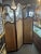 Ivory Antique Art Nouveau French Style Three Panel Dressing Screen With 3 Glass Panels For Sale - Image 8 of 11