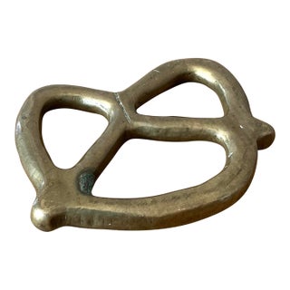 Vintage Brass Pretzel For Sale