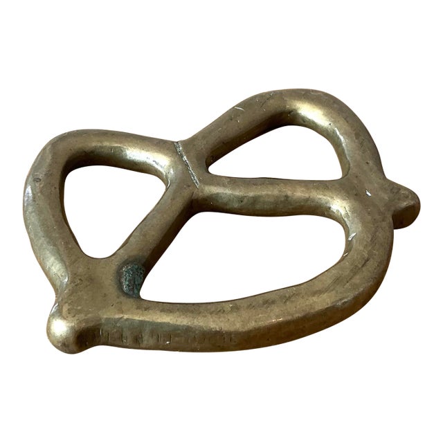 Vintage Brass Pretzel For Sale