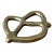 Vintage Brass Pretzel For Sale