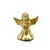 Vintage, Small Brass ANGEL Candle Snuffer, Extinguisher or Douter. Cute brass Angel playing the harp in her choir robes....