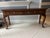 1980s Vintage Queen Anne Style Sofa Table / Console With Two Stools Set of 3 For Sale In West Palm - Image 6 of 9