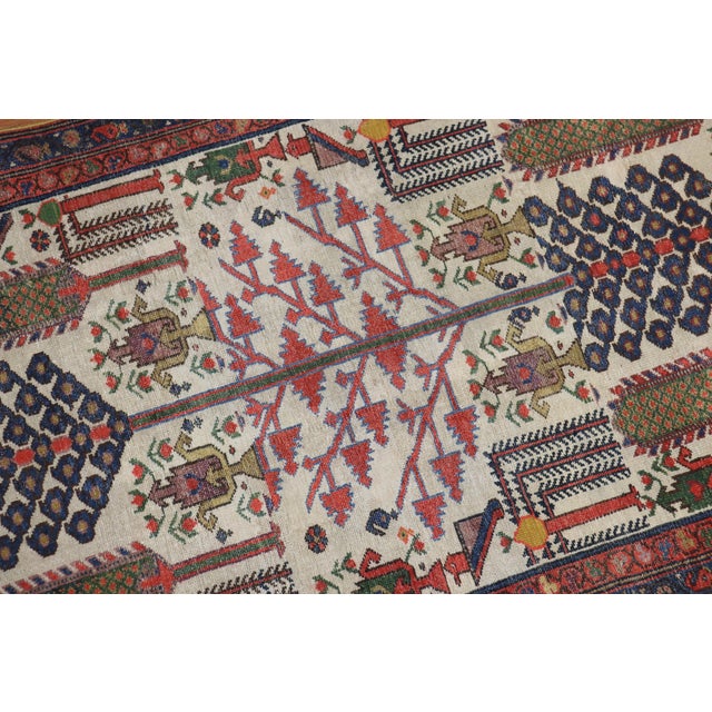 Red Early 20th Century Willow Tree Persian Runner For Sale - Image 8 of 18
