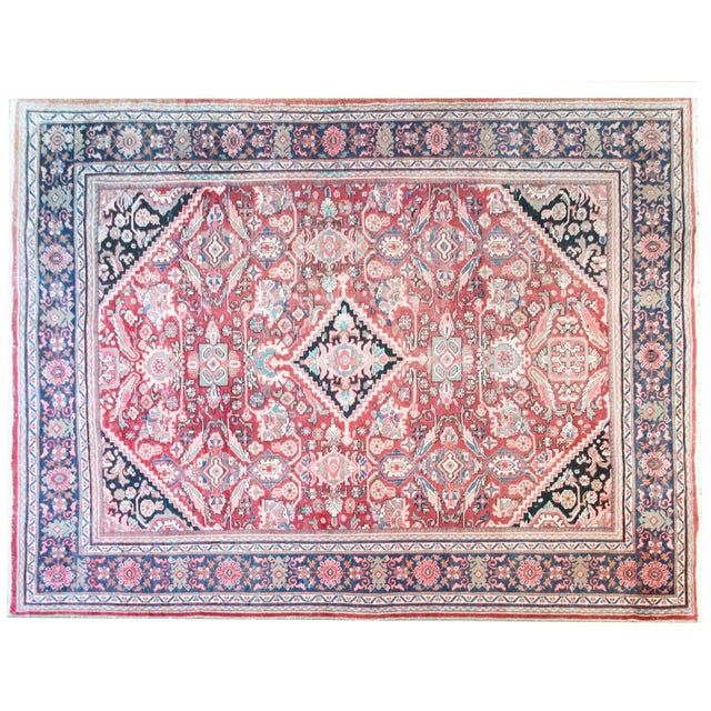 Early 20th Century Persian Mahal Rug For Sale - Image 9 of 14