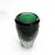 Modern Hand Blown Murano Frozen Vase in Emerald Green Medium For Sale - Image 3 of 6