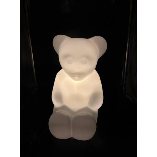 Item & Scope: Iconic "The Seat" bear lamp by Lumibar, in white; fully functional, with original cable and socket,...