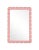Contemporary Fleur Home Audubon Bamboo Sticks Rectangle Mirror in Pink Punch, 35.5x50.5 For Sale - Image 3 of 3