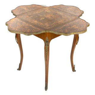 Small Folding Table in Metal and Wood, Italy, 20th Century For Sale