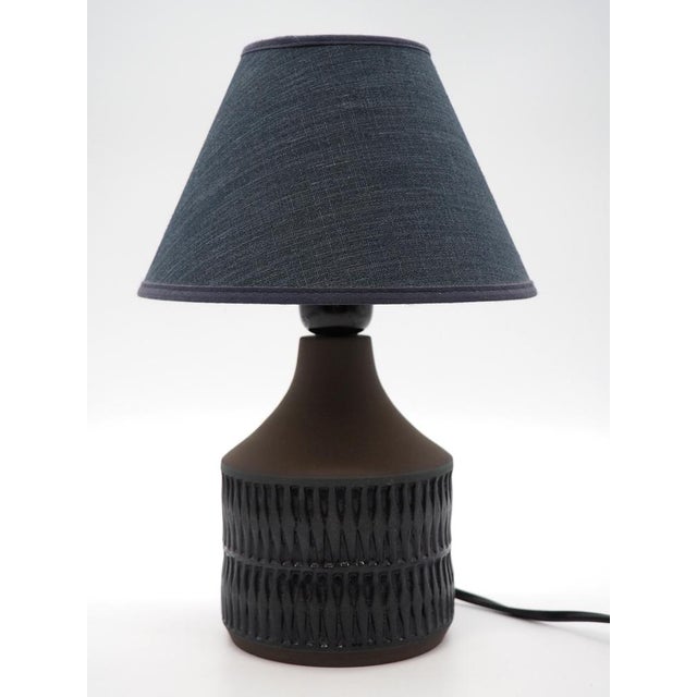 Handmade Blue Ceramic Table Lamp by Tomas Anagrius for Kvidinge Keramik, Sweden, 1960s For Sale - Image 10 of 10