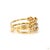 Metal 0.5 Carat Round Brilliant Cut Diamond Gold Ring, Size 6.5 For Sale - Image 7 of 9