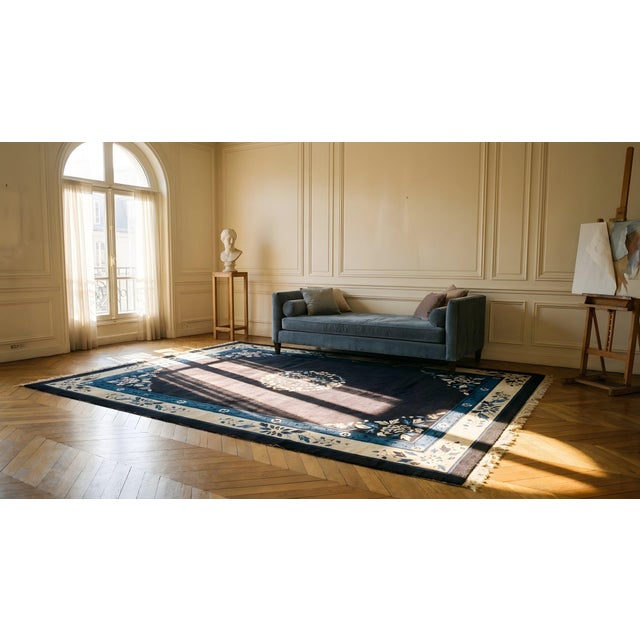 Late 19th Century Chinese Peking Carpet ( 8'9" x 11'6" - 267 x 351 ) For Sale - Image 10 of 12