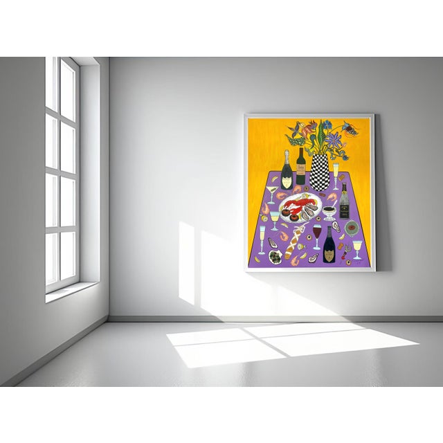 Contemporary Champagne - by J.Silverhoof - Orignal Painting on Canvas For Sale - Image 3 of 3