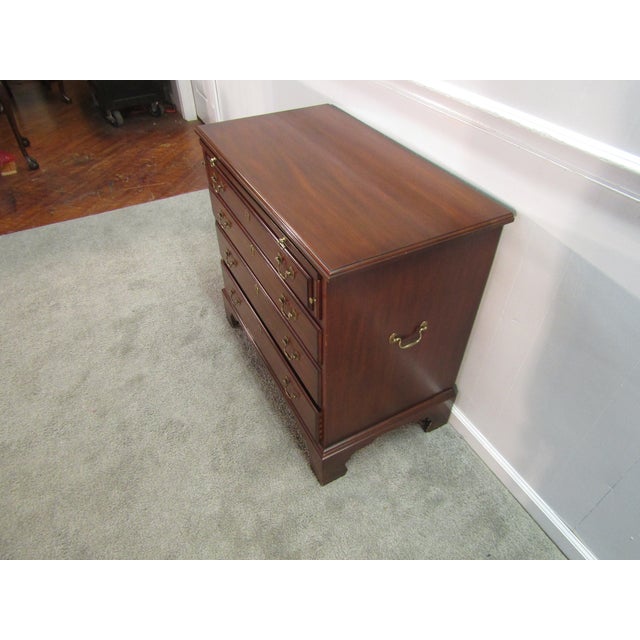 Traditional Henkel Harris Solid Mahogany Serving Chest For Sale - Image 3 of 10