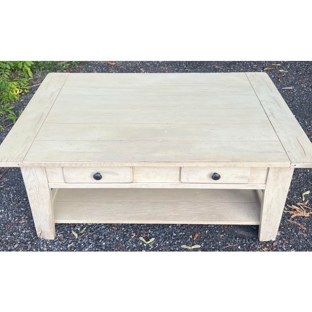 2000 - 2009 Broyhill Attic Heirlooms Farmhouse Coffee Table For Sale - Image 5 of 12