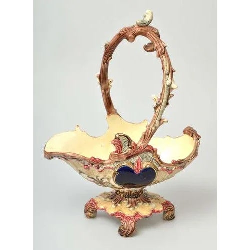 Austrian Eichwald Faience Serving Dish For Sale - Image 3 of 8