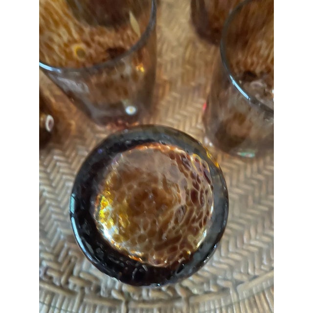 Murano Glasses and Carafe, Set of 7 For Sale - Image 6 of 8