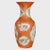 1920s 1920s Persimmon Phoenix Tail Vase With Cartouche Paintings For Sale - Image 5 of 5