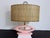 Modern Pink Oval Lamp & Original Shade For Sale - Image 4 of 13