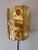 Metal Glass and Brass Wall Lamp from Vitrika For Sale - Image 7 of 10