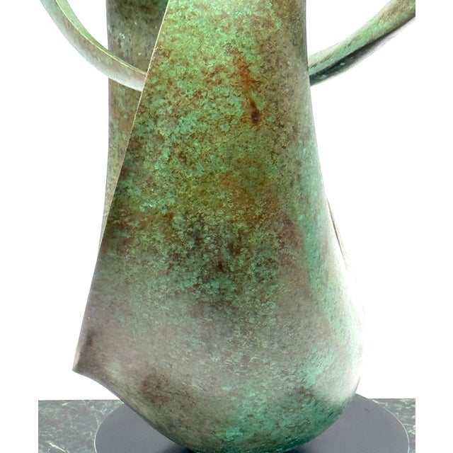 20th C. Bronze Abstract 'Infiniti' Sculpture to Attributed Richard Erdman For Sale - Image 4 of 12