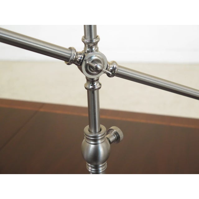 2010s Chrome Adjustable Arm Industrial Style Desk Table Lamp For Sale - Image 5 of 10