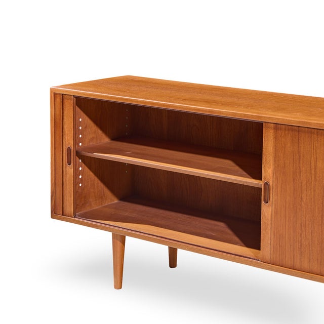 Arne Vodder for Sibast Model 37 Mid Century Danish Teak Tambour Door Sideboard Credenza For Sale - Image 10 of 11