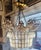 Vintage French Designer Mid-Century Modern Crystal & Bronze Flower Basket Chandelier For Sale - Image 13 of 13