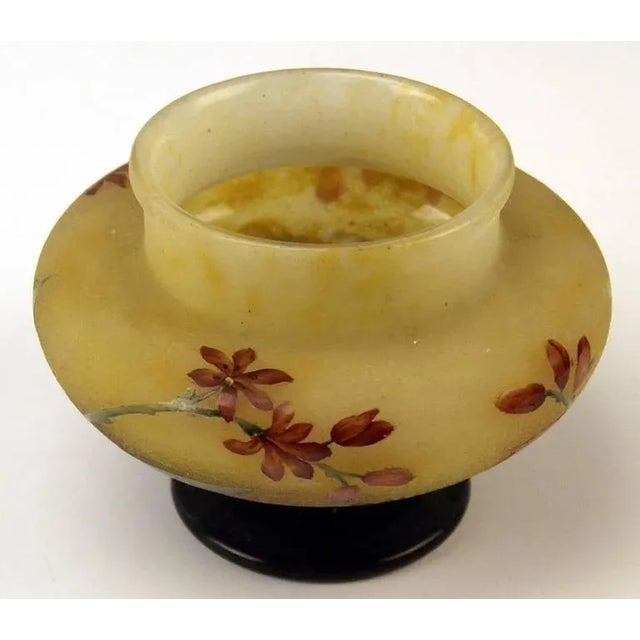 Art Nouveau Vase Wallflowers Lorraine from Daum Nancy, France, 1900s For Sale - Image 4 of 7