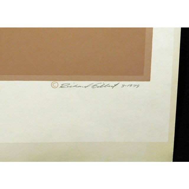 1980s Richard Gilbert "Evening of Things Not Seen" Hand Signed Serigraph Fine Art For Sale - Image 4 of 5
