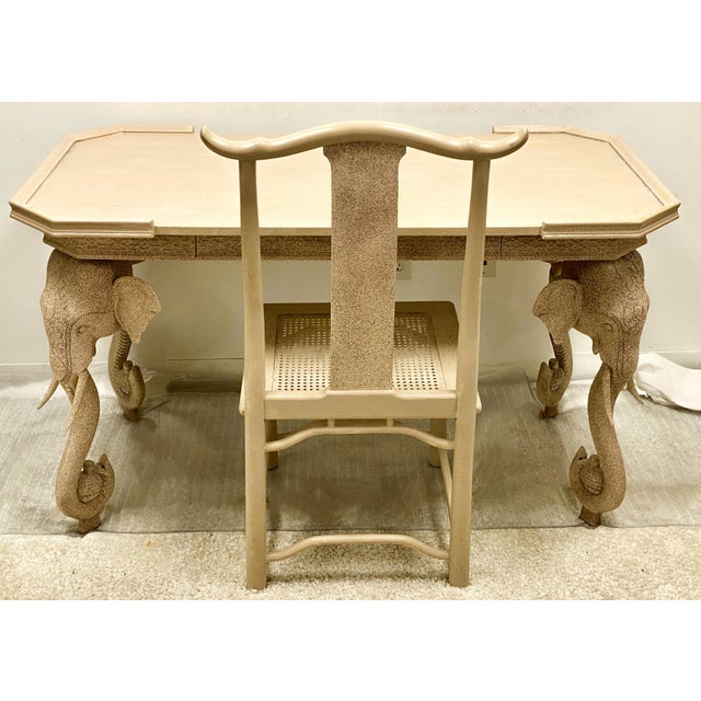 Asian Modern Style Gampel Stoll Elephant Form Desk Chair Chairish