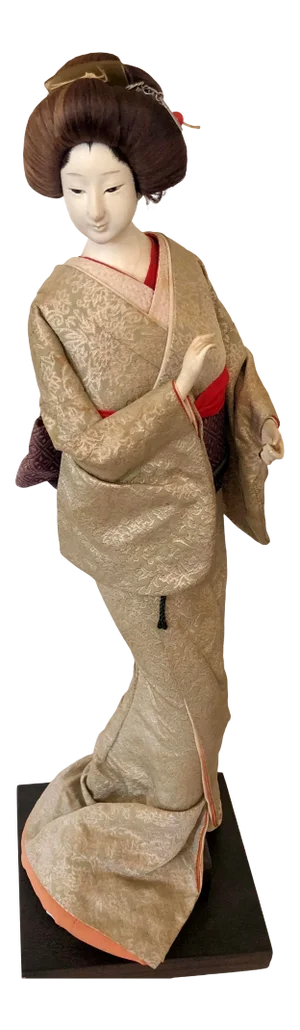 Mid 20th Century Japanese Geisha Model