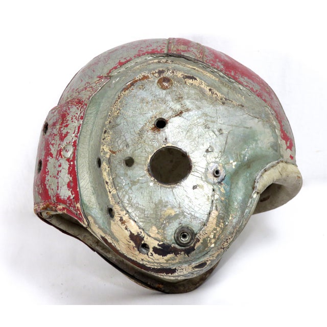 1930s Vintage Leather Football Helmet