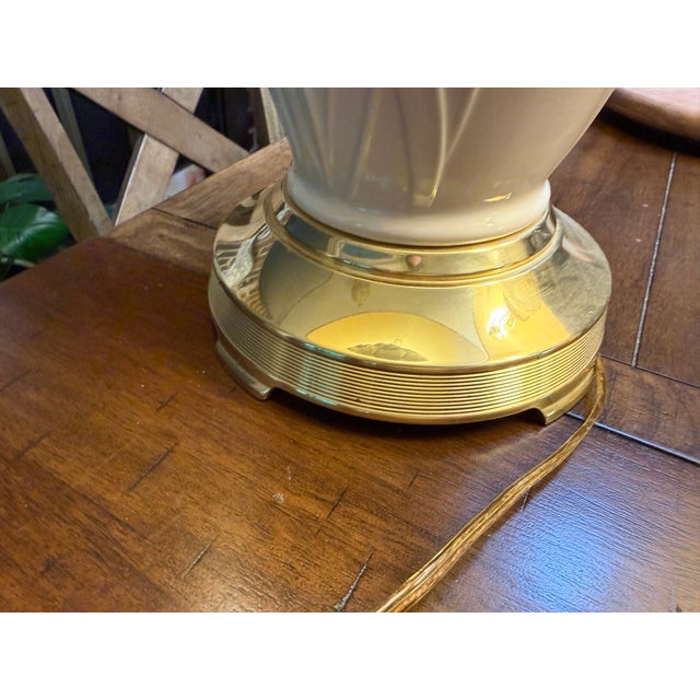 1990s Lenox Iris Table Lamps - a Pair For Sale - Image 4 of 15