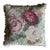 Authentic 19th Century French Needlepoint Pillow, With Down Interior and Velvet Backing. For Sale